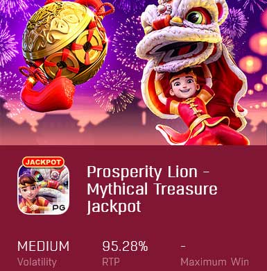 prosperity-lion-mythical-treasure-jackpot ambbet evo